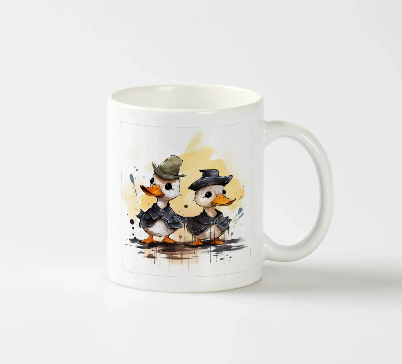 Retro Duck Duo tazza in ceramica da Funny Animals