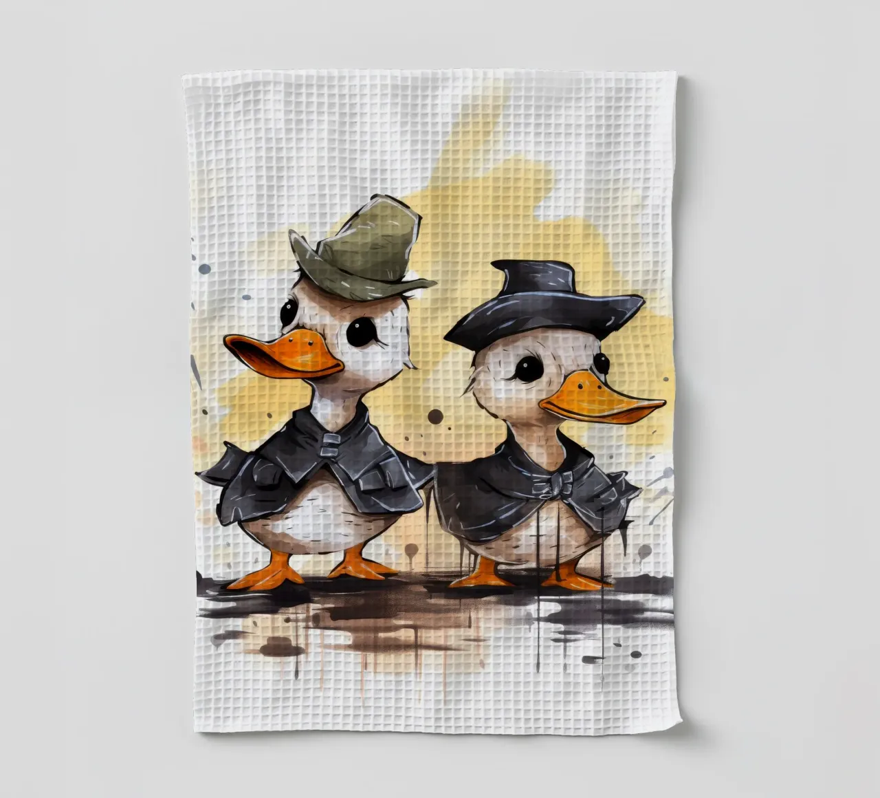 Retro Duck Duo canovaccio da cucina da Funny Animals