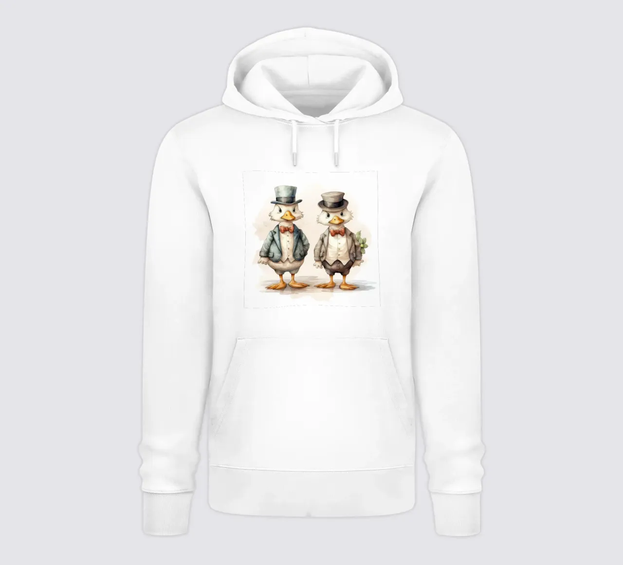 Cartoni animati retrò Funny Cute Ducks felpa con cappuccio da Funny Animals