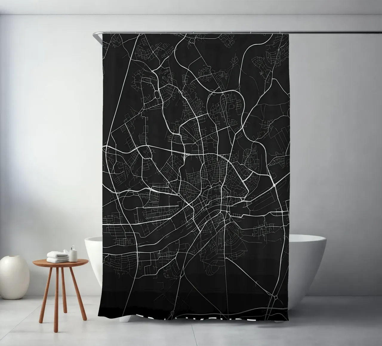mappa di francoforte tenda da doccia da Christopher Adams