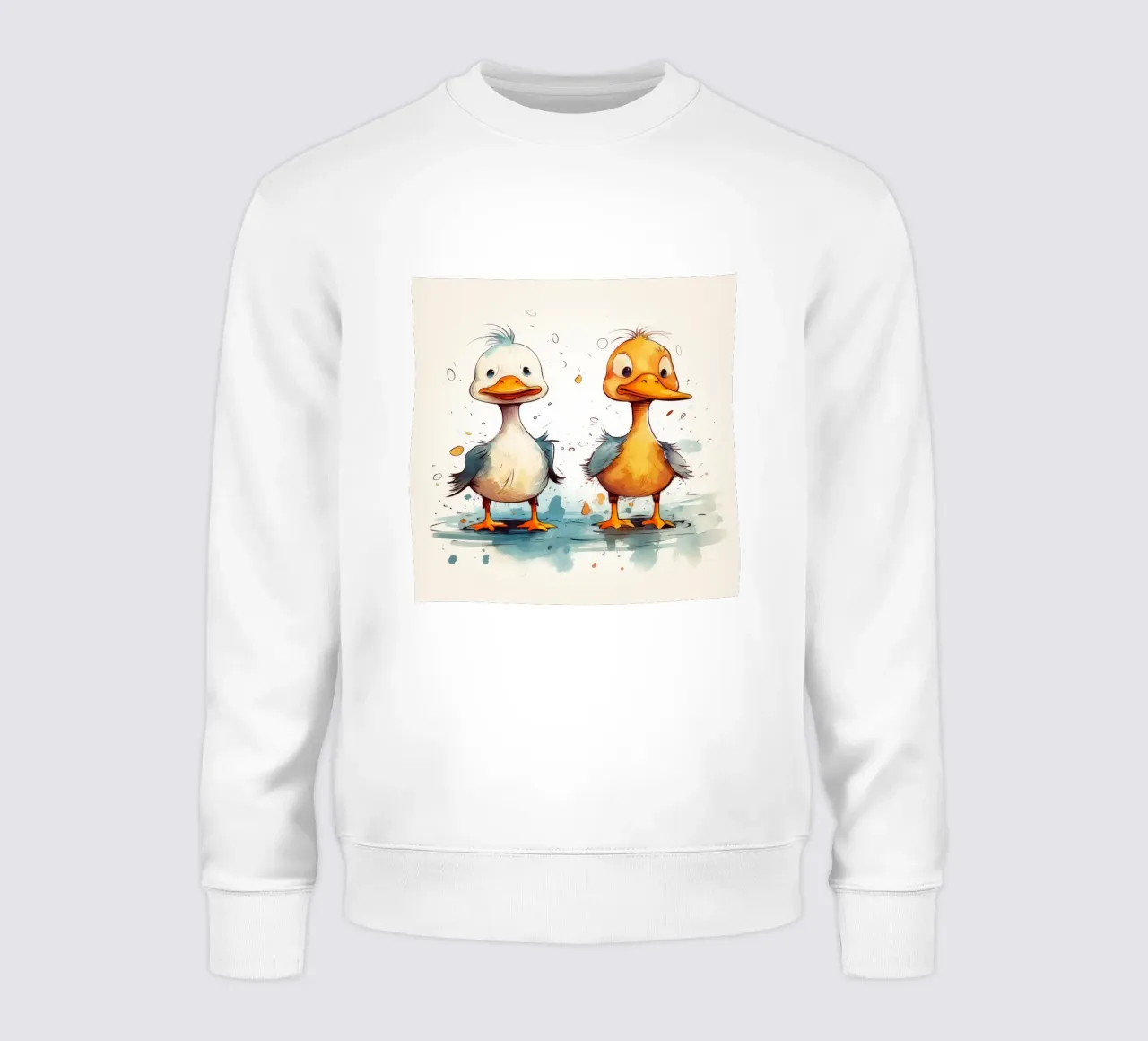Retro Duck Duo Sweatshirt von Funny Animals