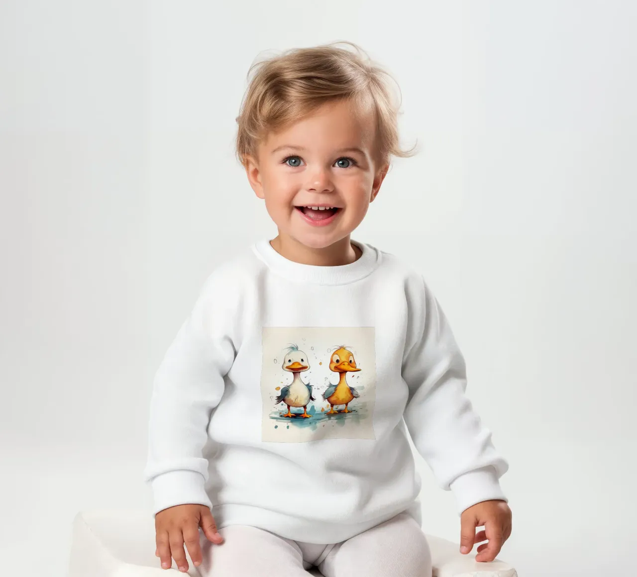 Retro Duck Duo felpa neonato da Funny Animals