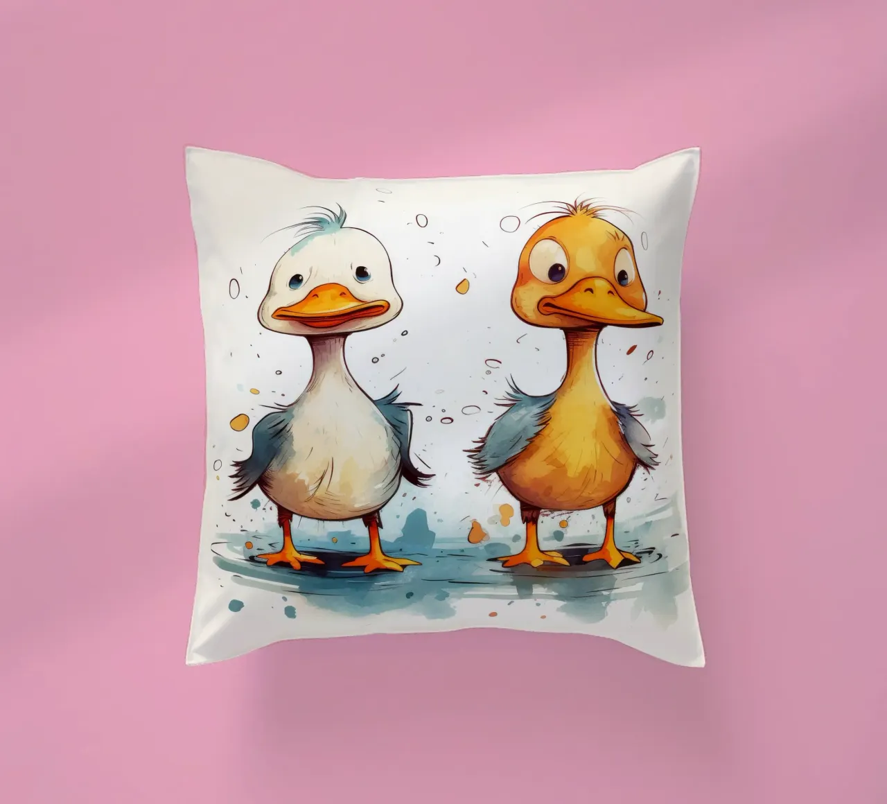 Retro Duck Duo cuscino da Funny Animals