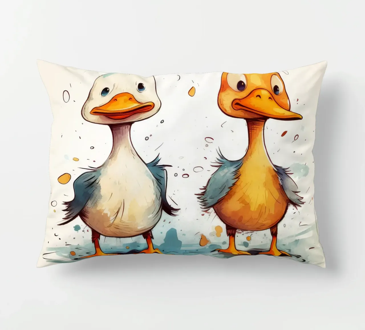 Retro Duck Duo cuscino da Funny Animals