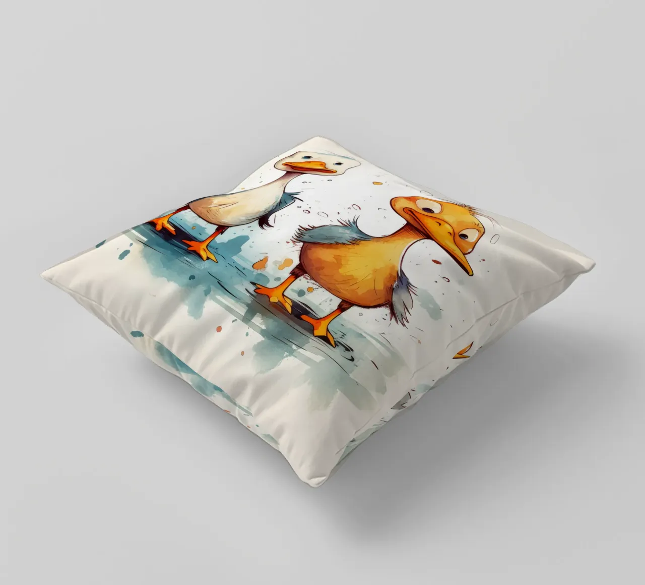 Retro Duck Duo cuscino da Funny Animals