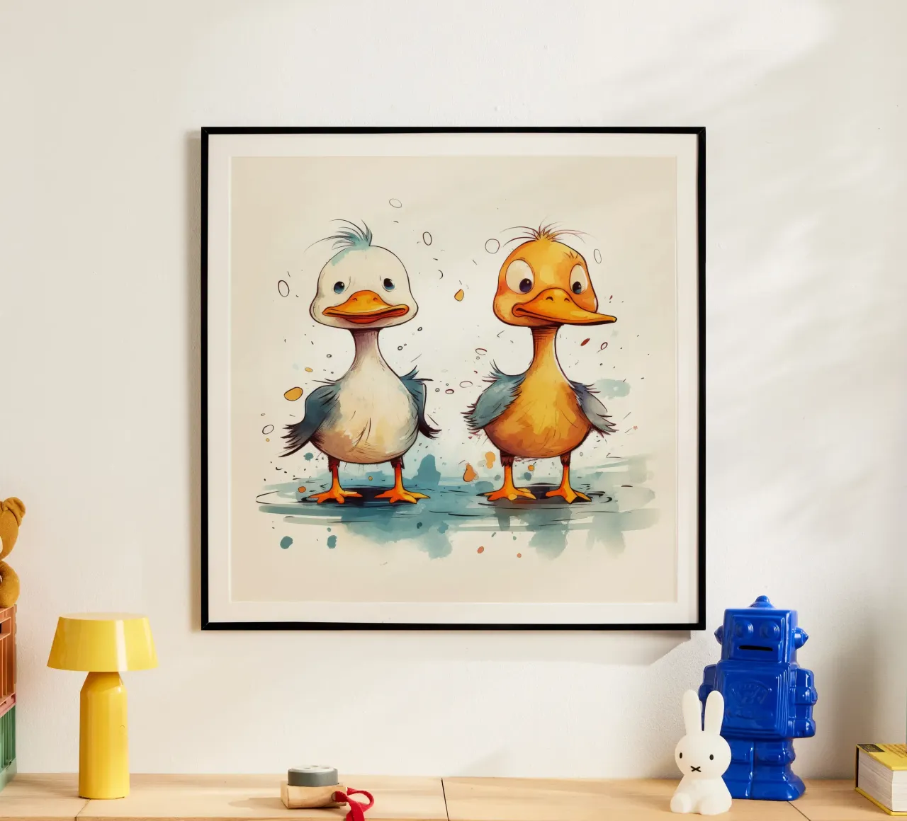 Retro Duck Duo carta hahnemühle da Funny Animals