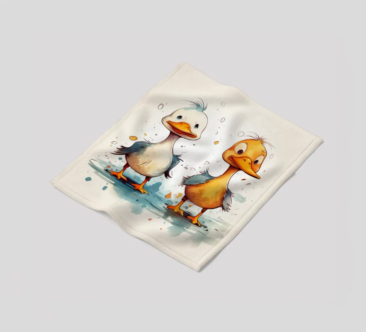 Retro Duck Duo coperta in pile da Funny Animals