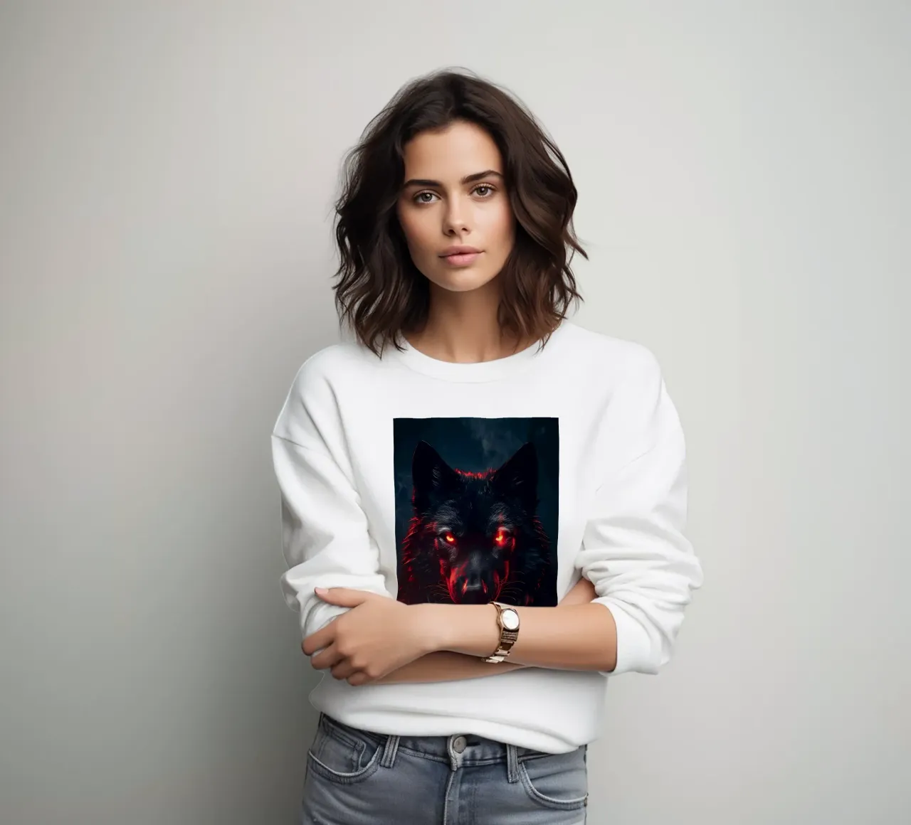 Animale lupo felpa da Pierre Walton