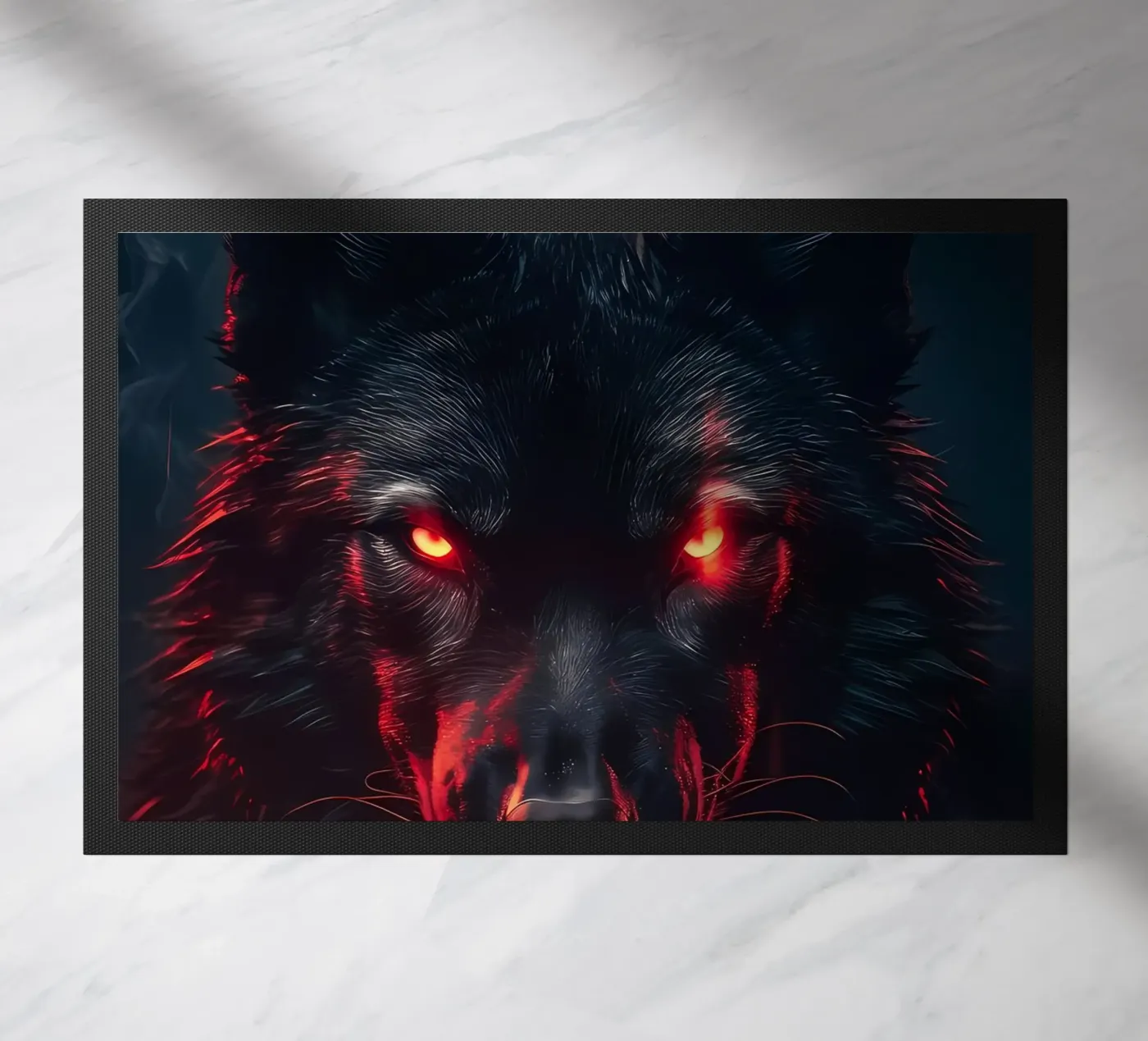 Wolf Animal Fußmatte von Pierre Walton