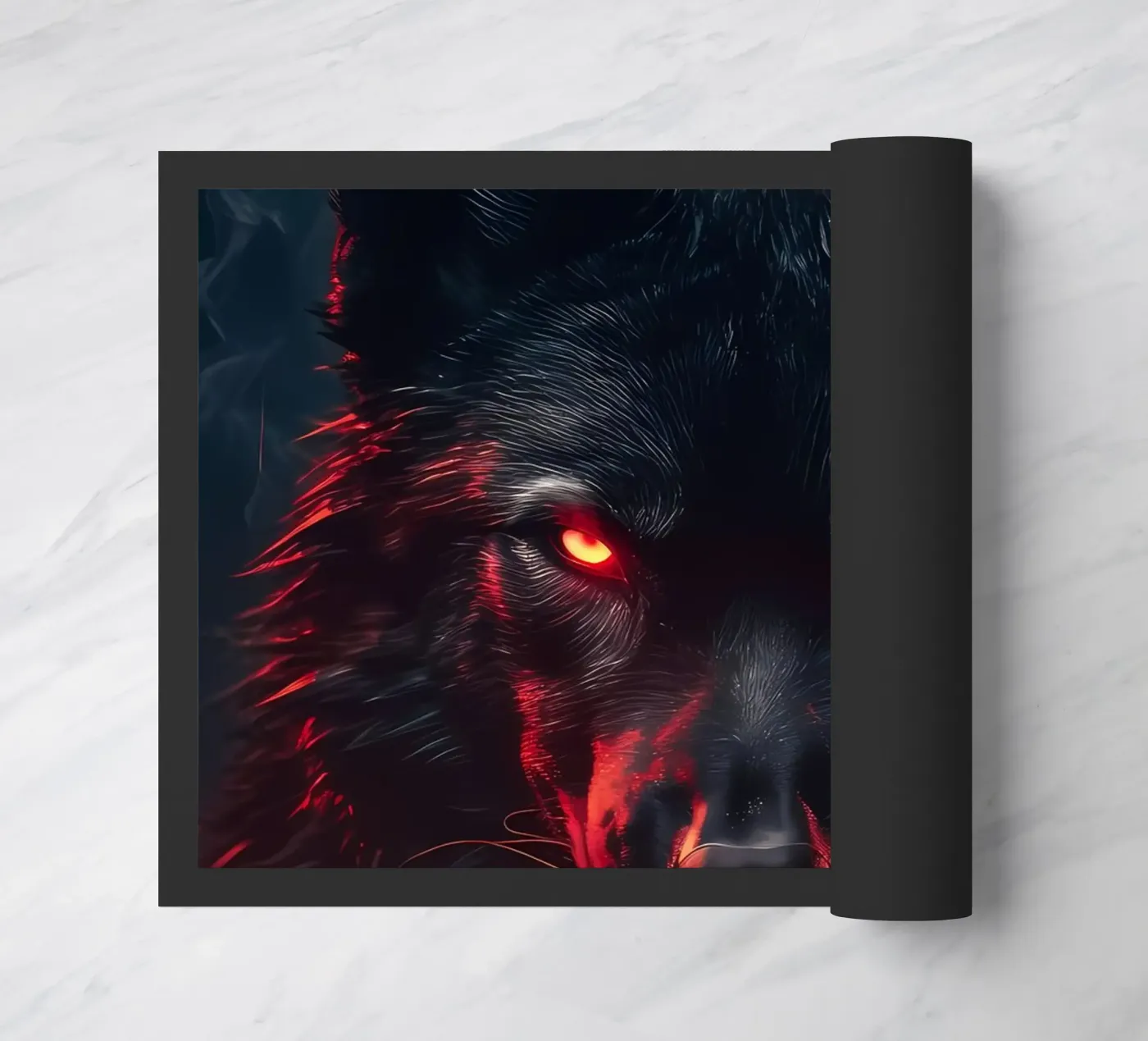 Wolf Animal Fußmatte von Pierre Walton