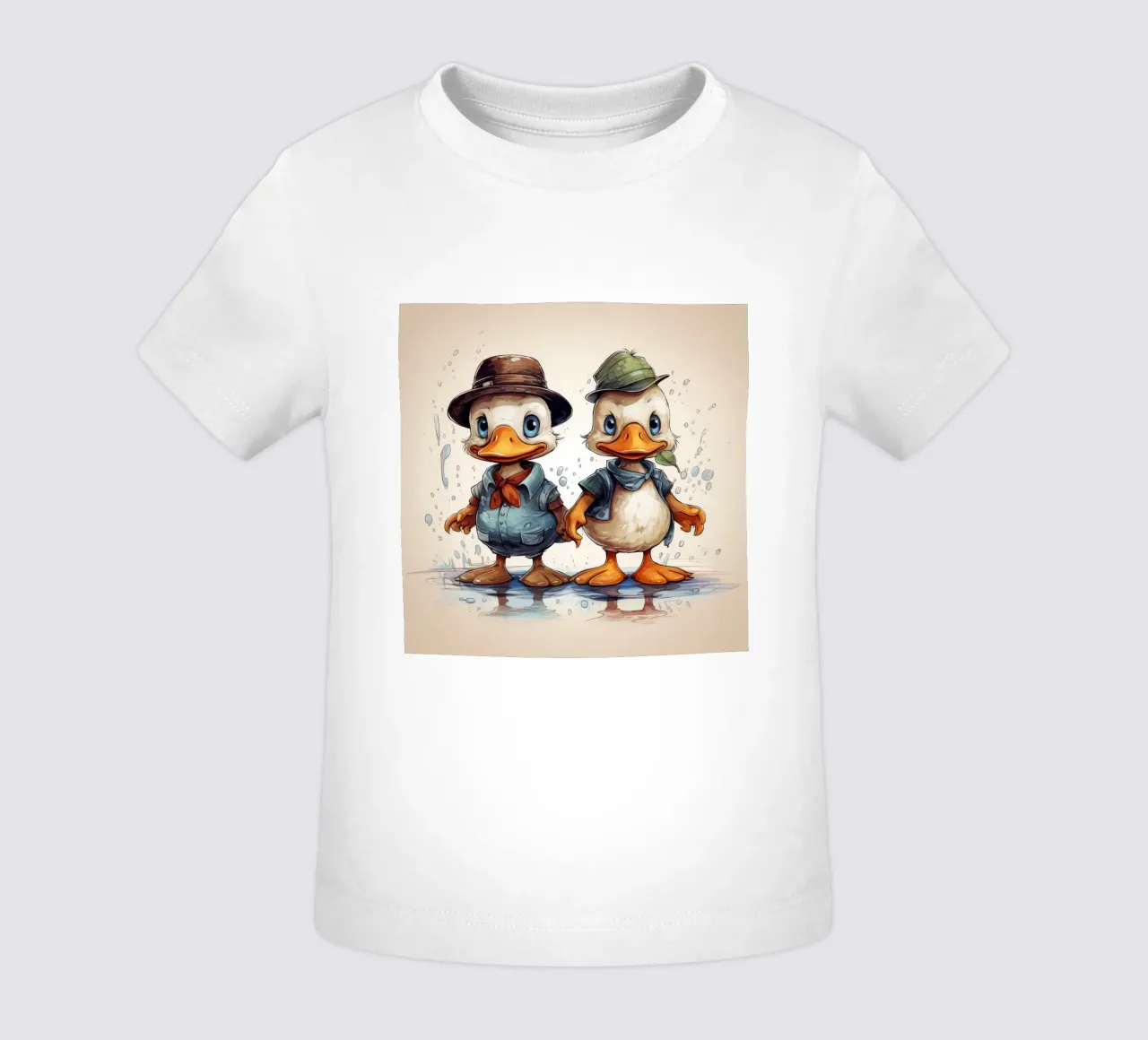Retro Duck Duo maglietta neonato da Funny Animals