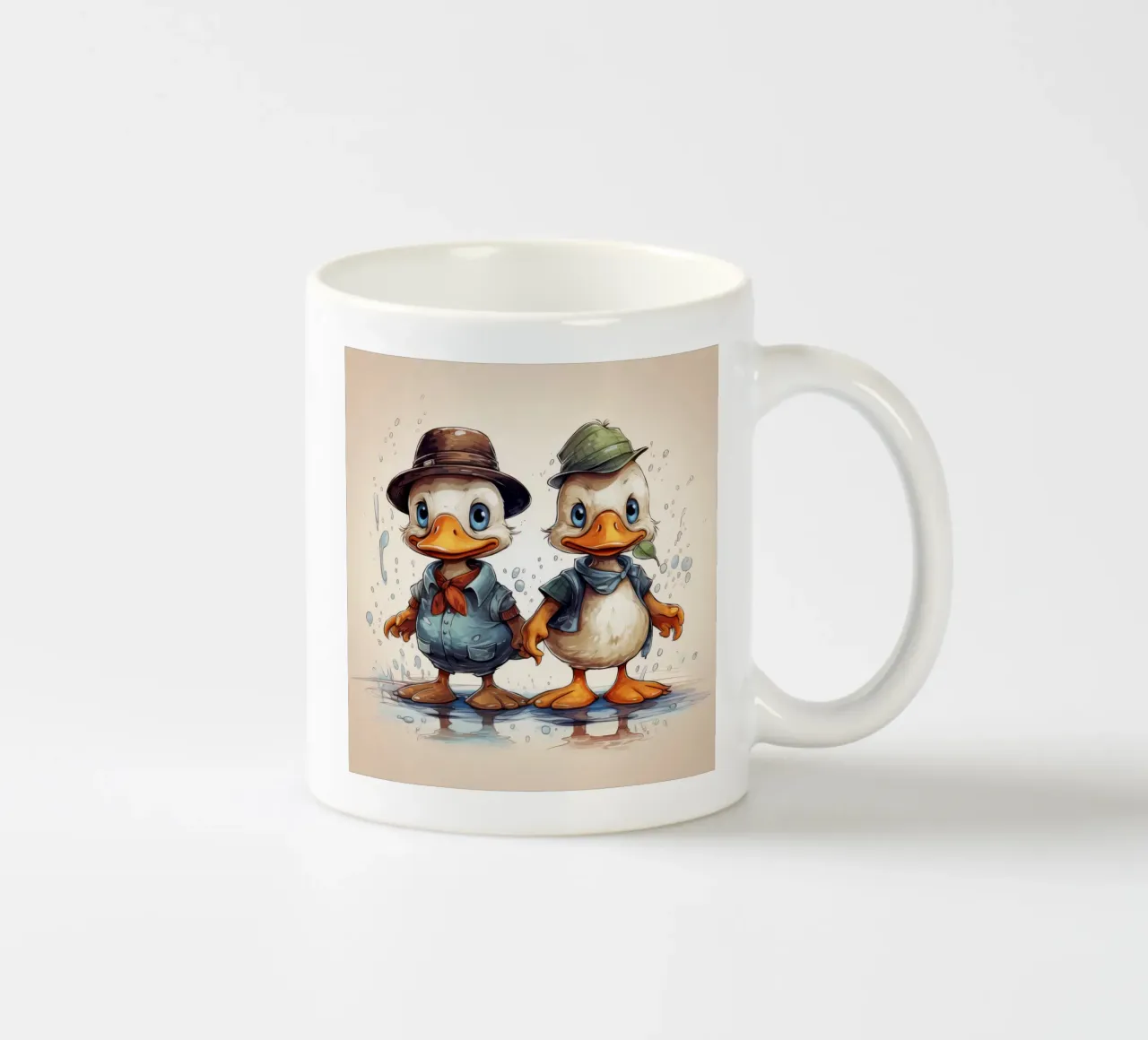 Retro Duck Duo tazza in ceramica da Funny Animals