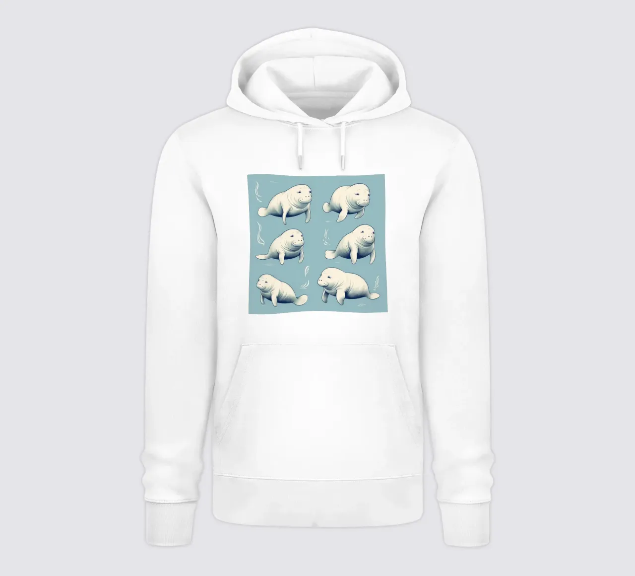 Retro Dugong Gang felpa con cappuccio da Funny Animals
