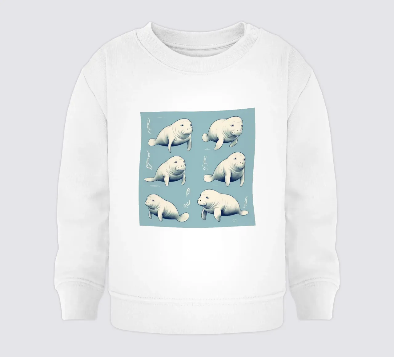 Retro Dugong Gang felpa neonato da Funny Animals