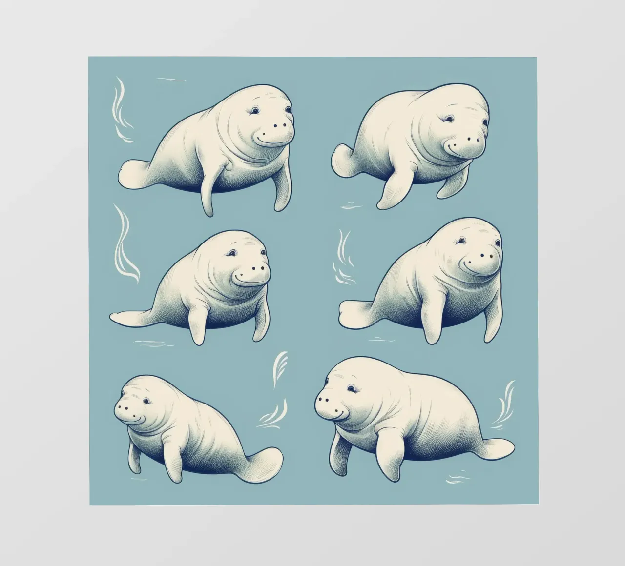 Retro Doejongbende pvc-zeil van Funny Animals