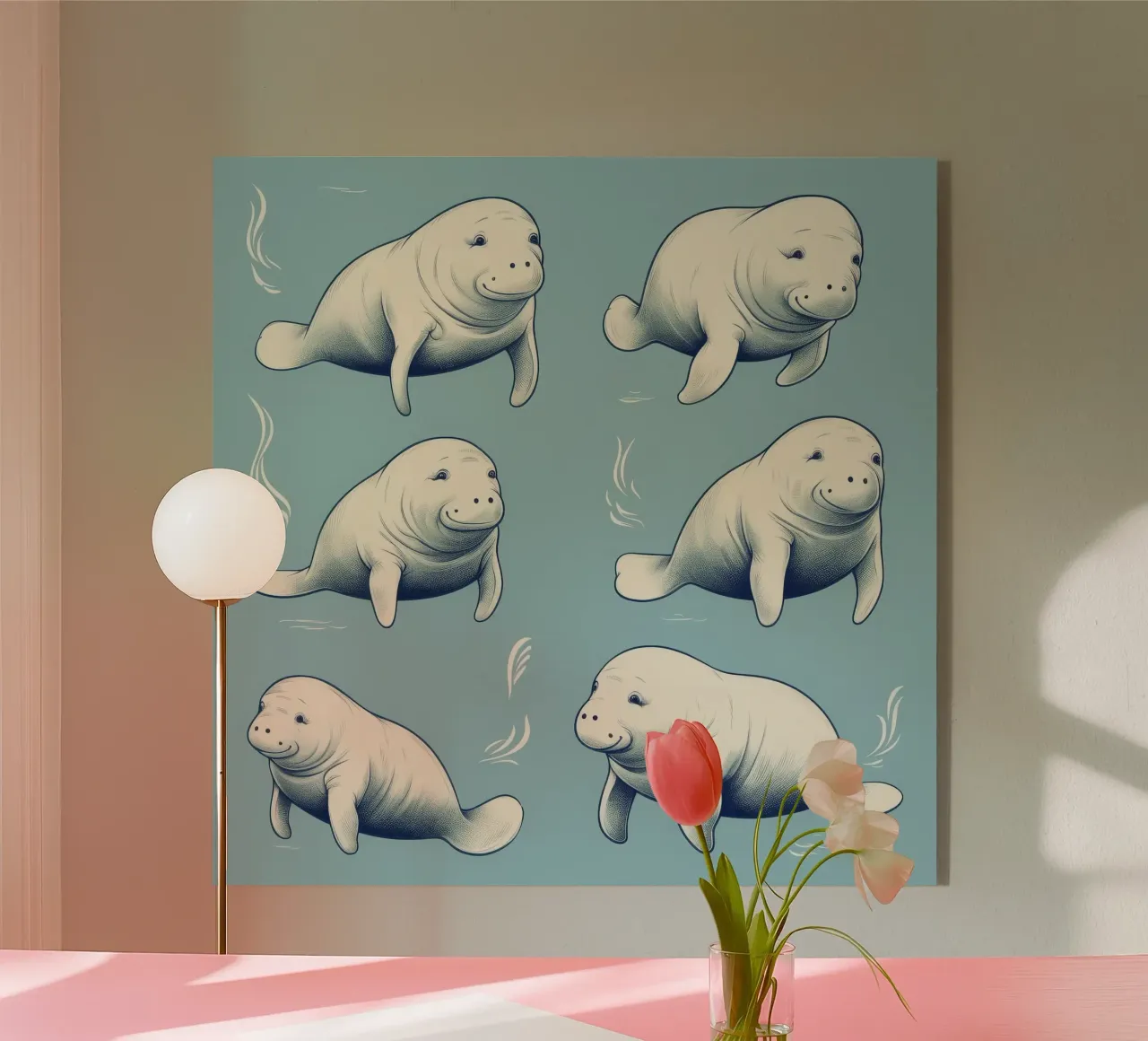 Retro Doejongbende acryl van Funny Animals
