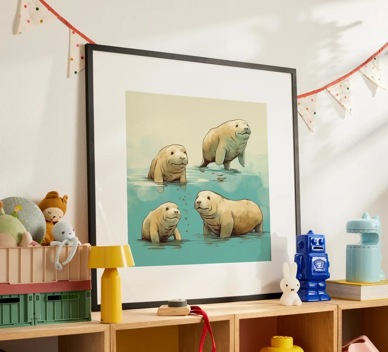 Pandilla Retro Dugong hahnemühle de Funny Animals