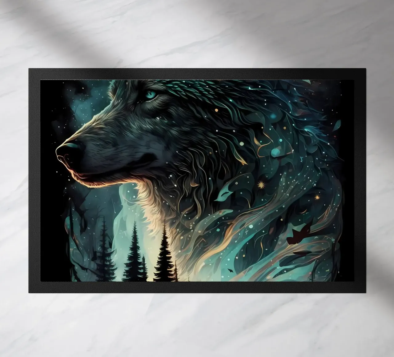 Wolf Dier deurmat van Pierre Walton