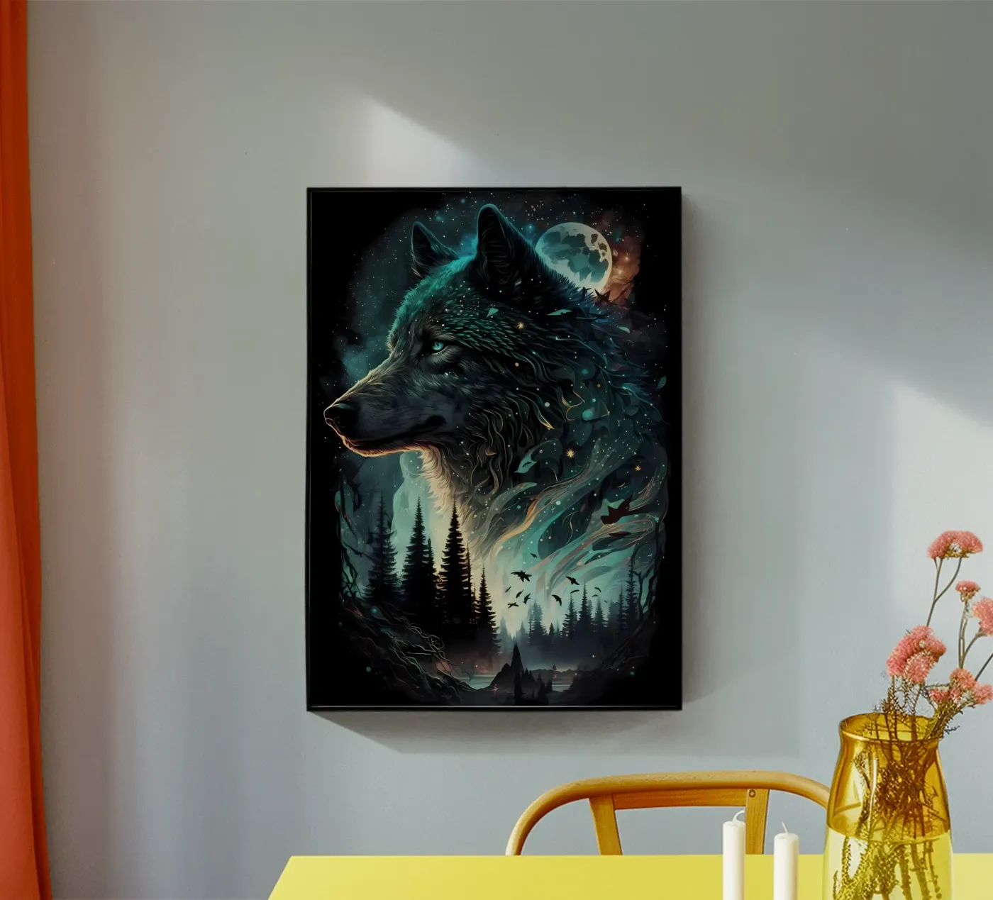 Animale lupo plexiglass da Pierre Walton