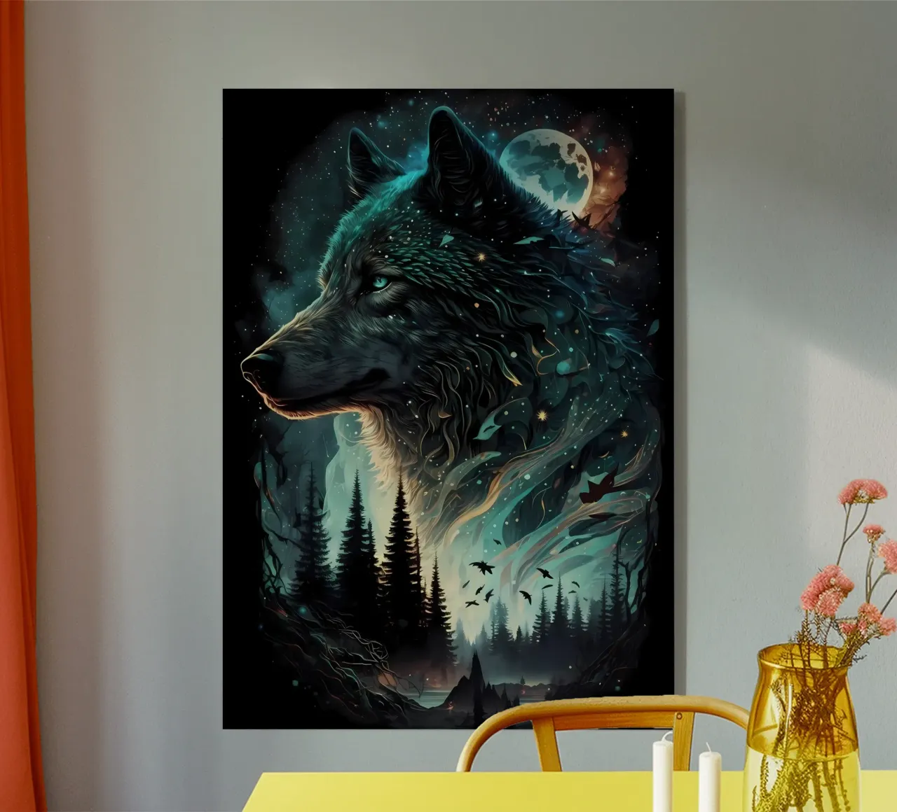 Animale lupo plexiglass da Pierre Walton