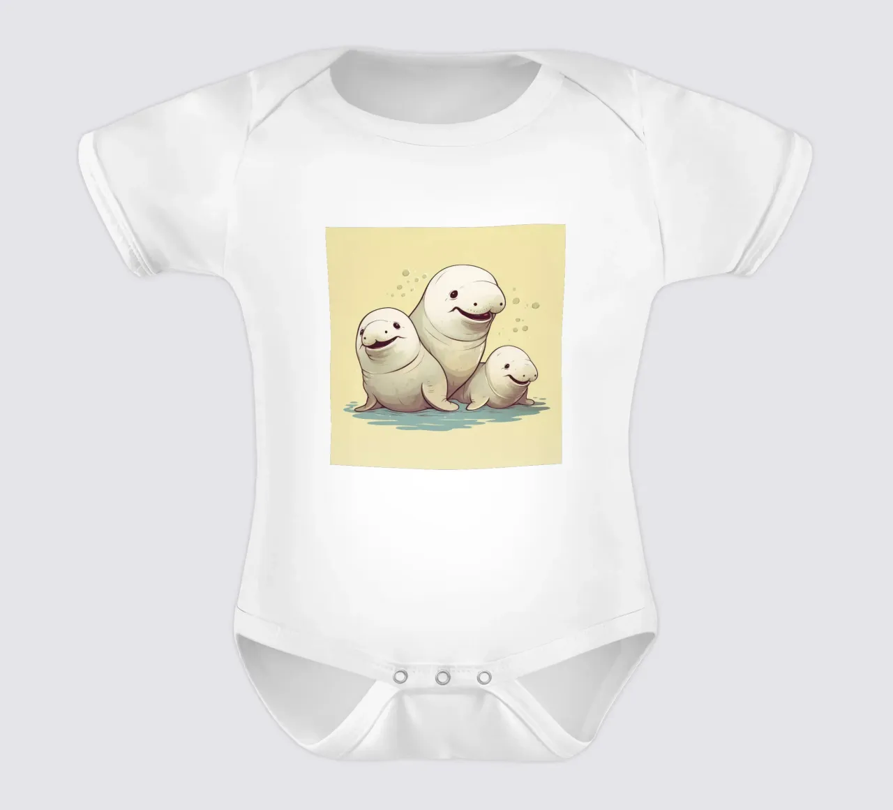 Retro Dugong Gang body neonato maniche corte da Funny Animals