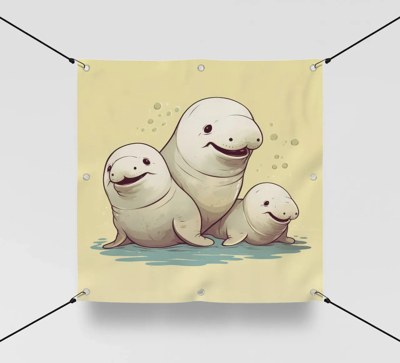 Retro Dugong Gang telo in pvc da Funny Animals