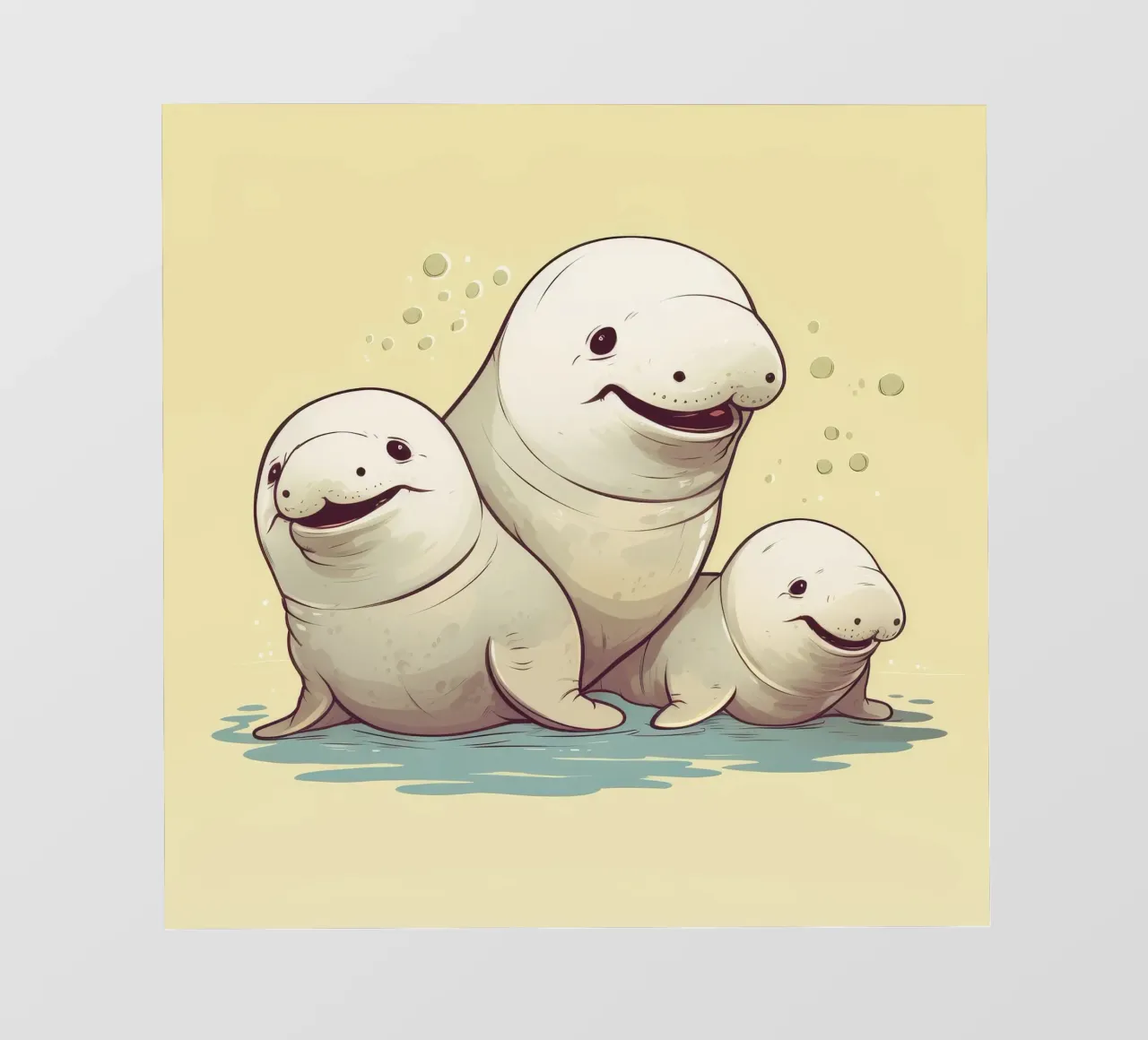 Retro Dugong Gang telo in pvc da Funny Animals