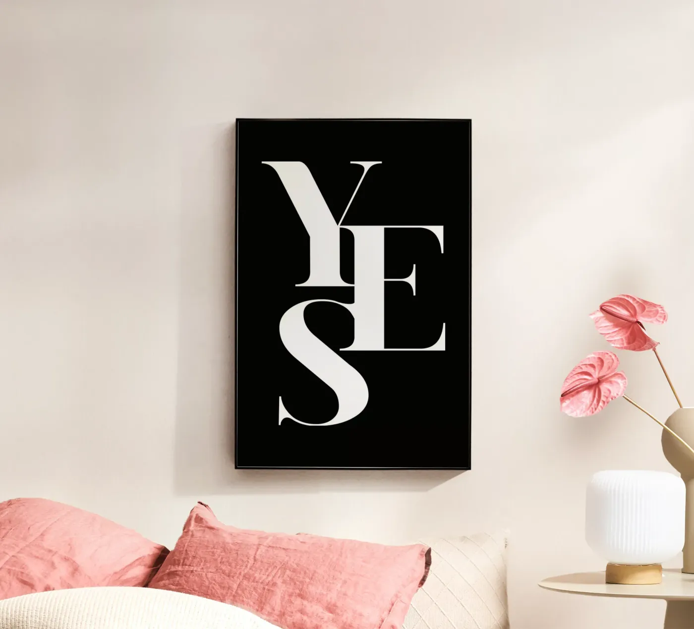 Yes 1 acrylic glass by Froilein Juno