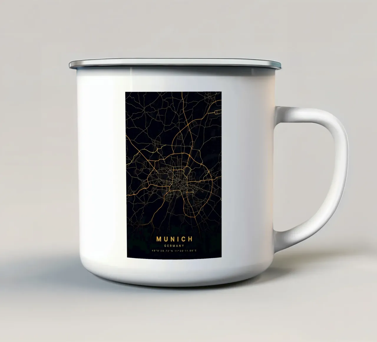 Monaco di Baviera Germania tazza in smalto da Christopher Adams