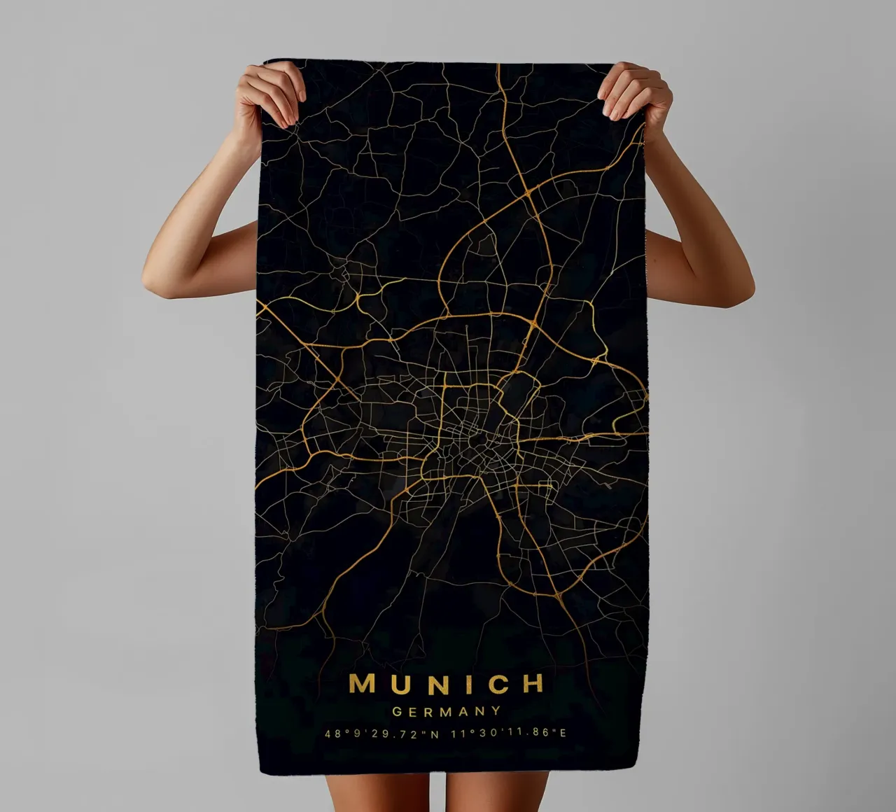 Munich Germany towel by Christopher Adams