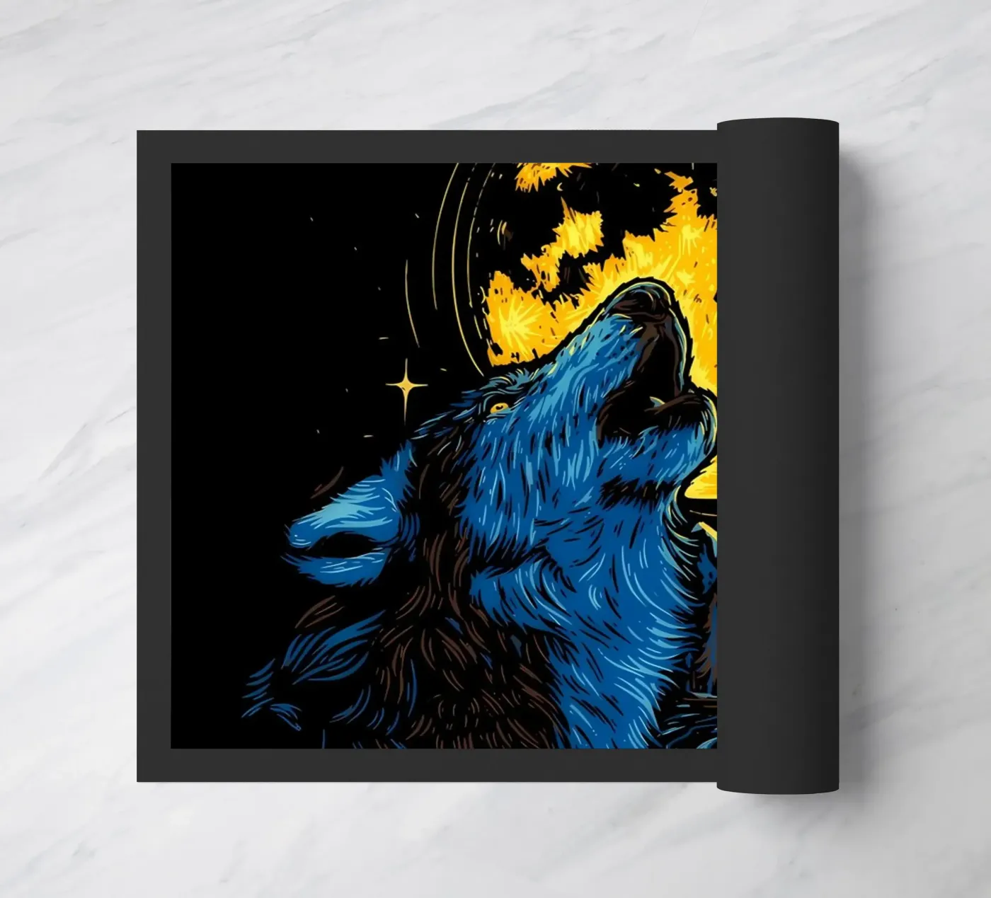 Wolf Animal deurmat van Pierre Walton