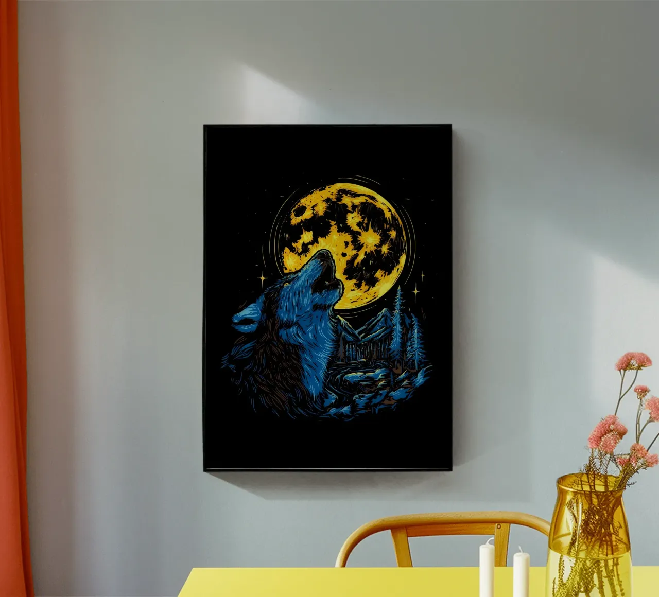 Animale lupo plexiglass da Pierre Walton