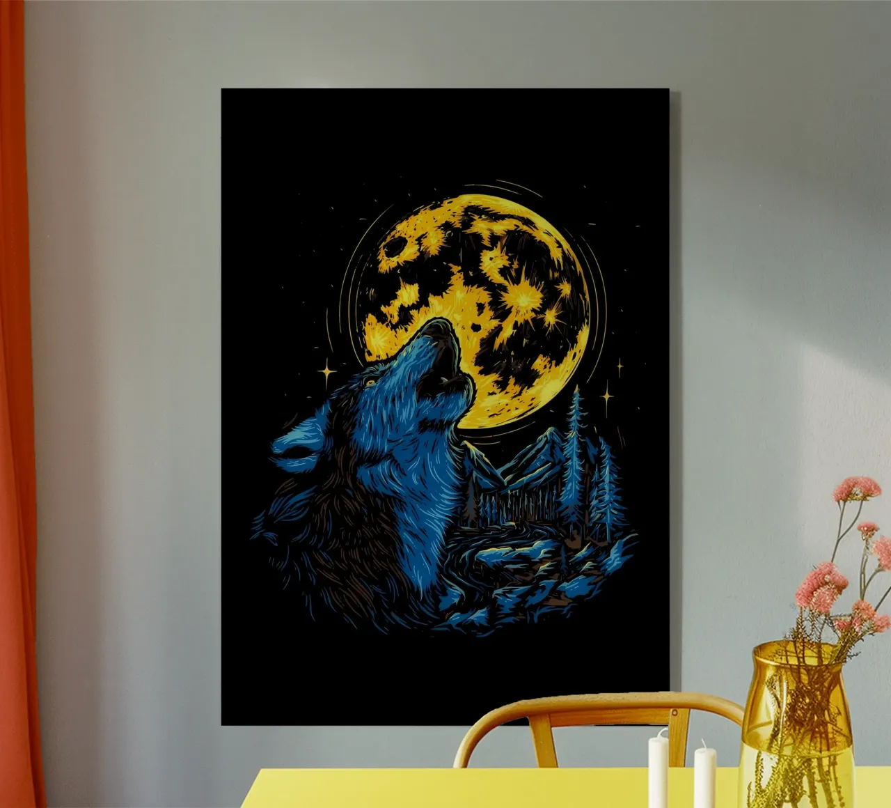 Animale lupo plexiglass da Pierre Walton