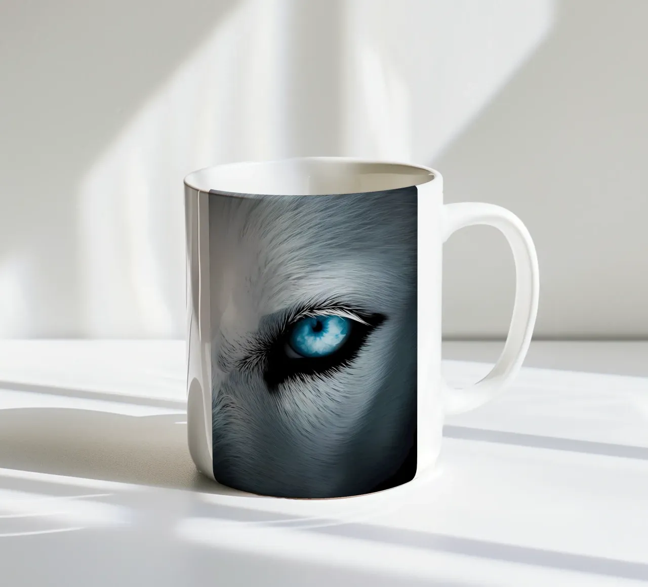 Animale lupo tazza in ceramica da Pierre Walton