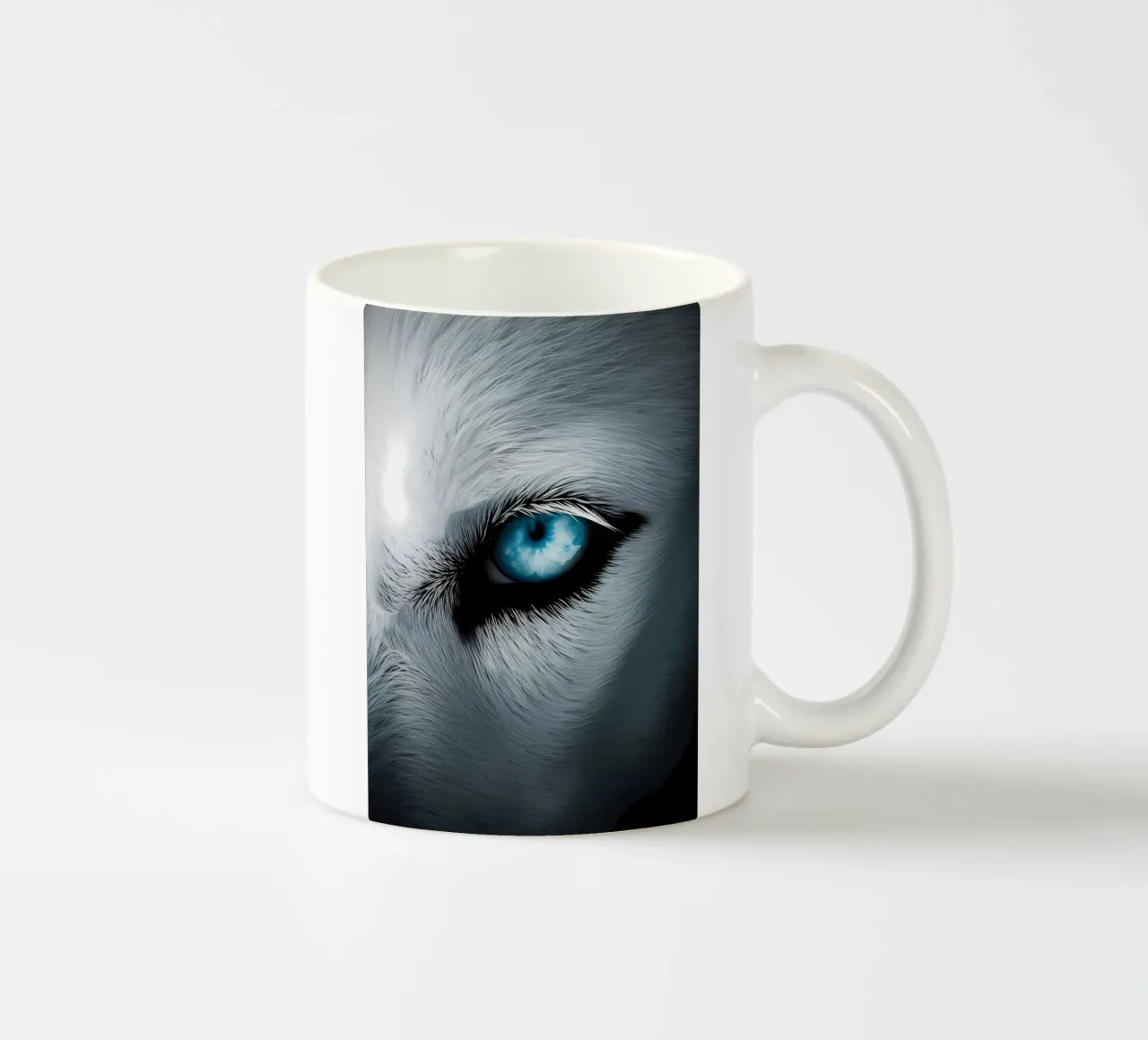 Animale lupo tazza in ceramica da Pierre Walton