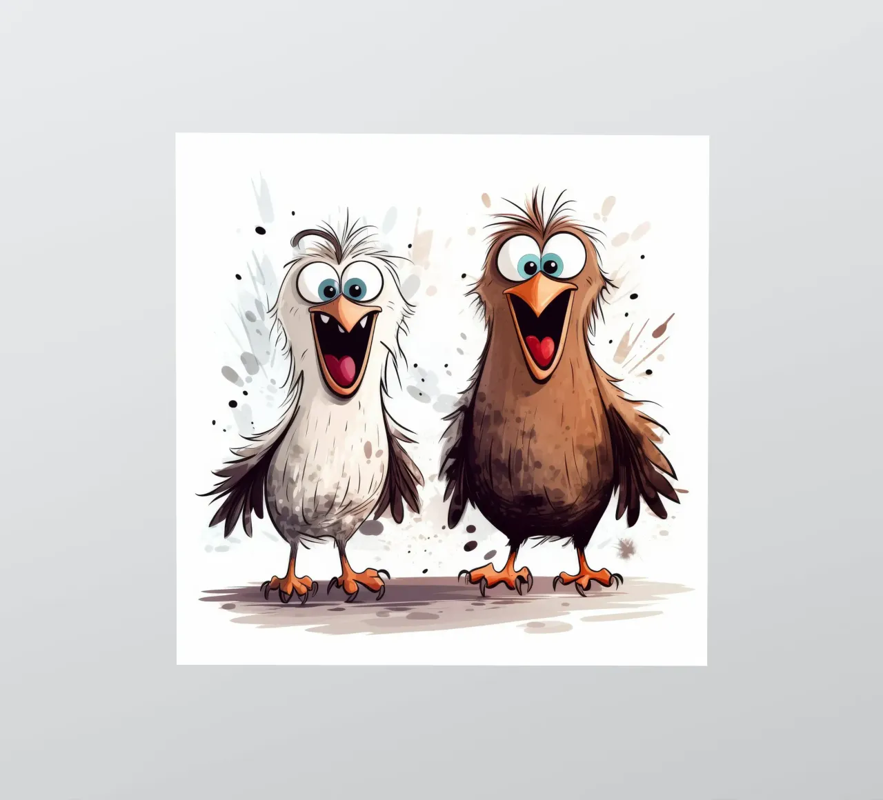 Retro Eagle Duo sticker by Funny Animals