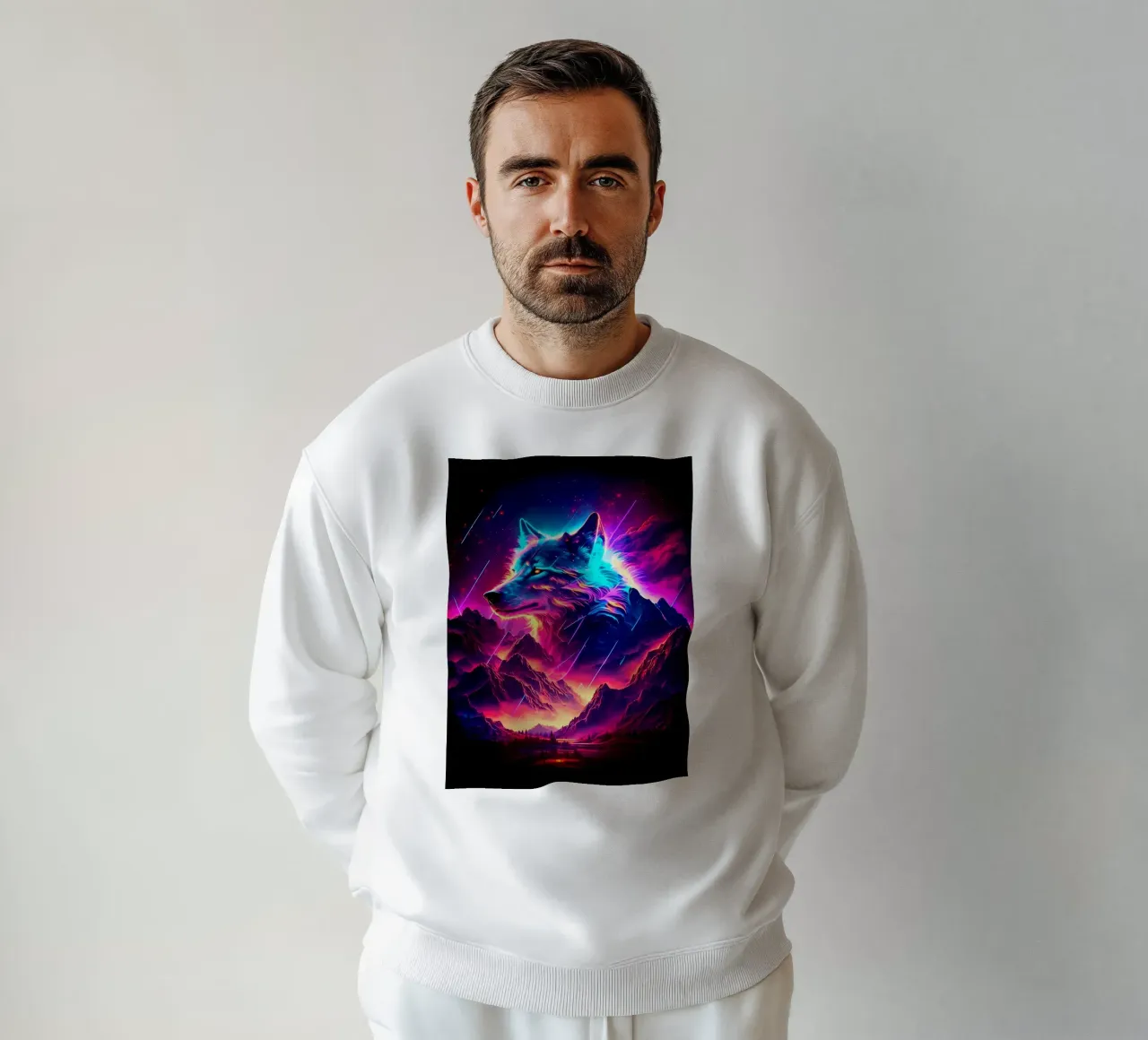 Animale lupo felpa da Pierre Walton