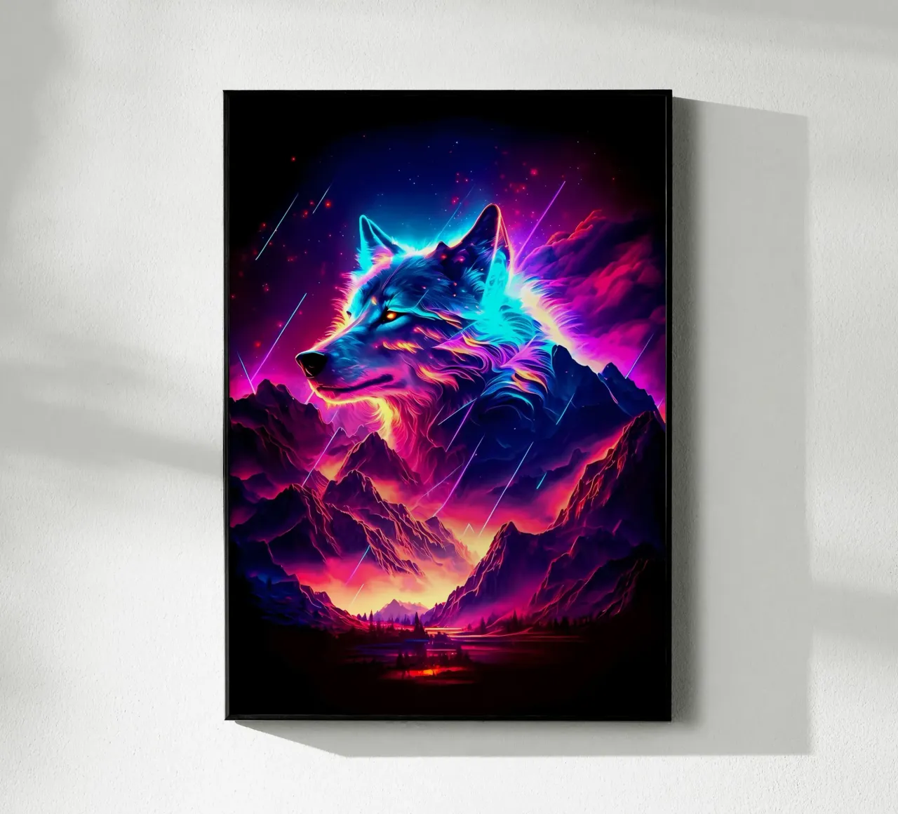 Wolf Tier Acryl-Glas von Pierre Walton