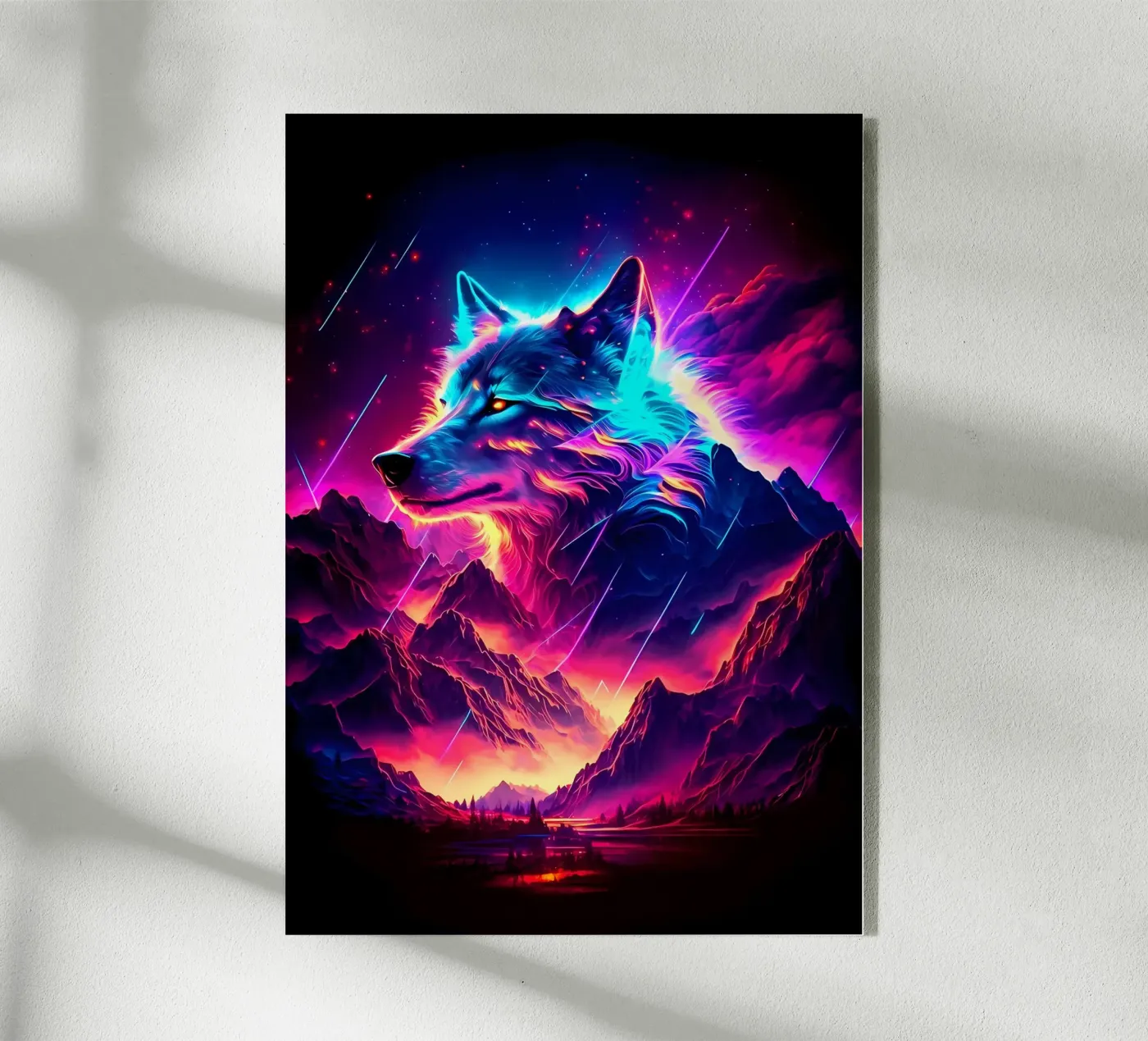 Wolf Animal plexiglass da Pierre Walton