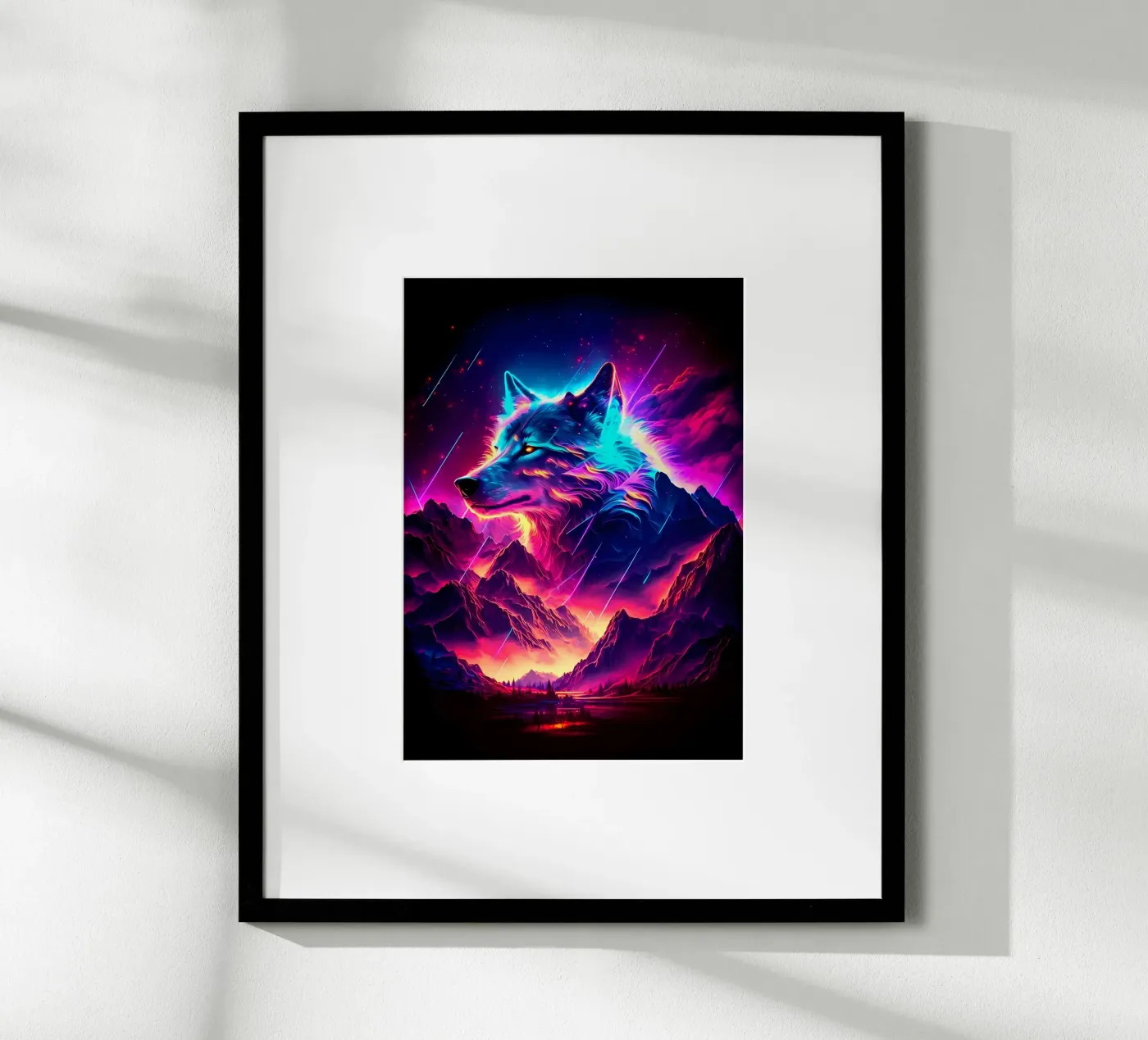 Wolf Dier poster van Pierre Walton