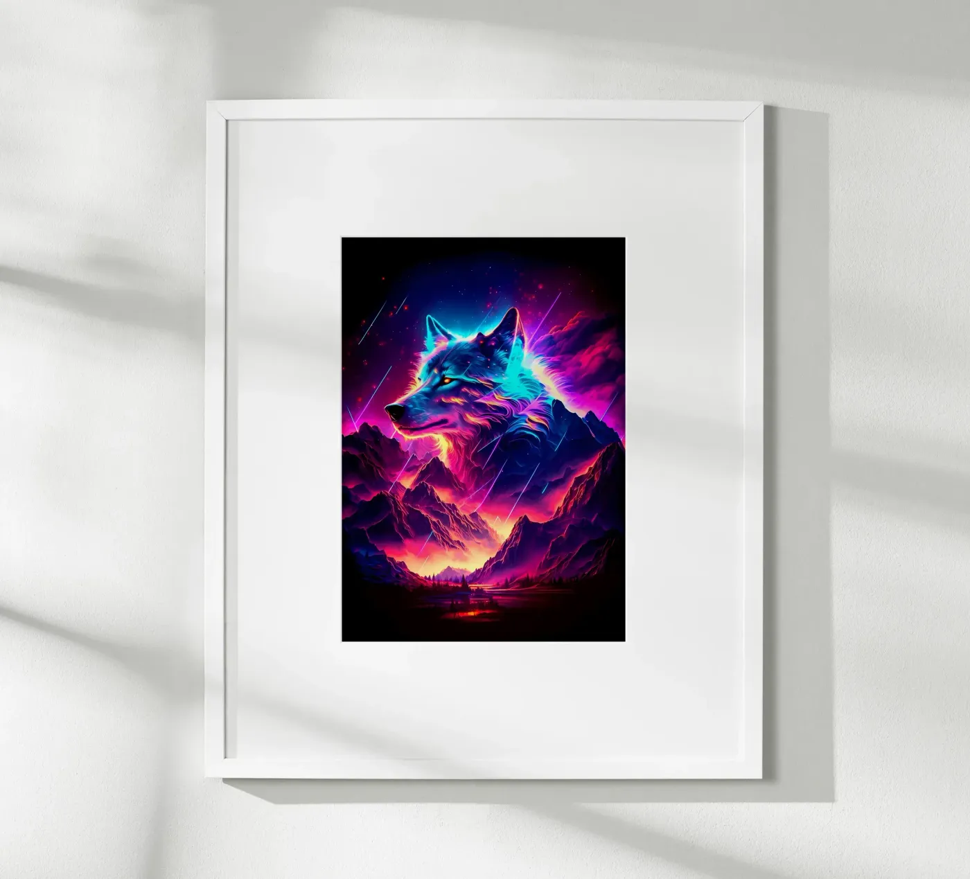 Wolf Dier poster van Pierre Walton