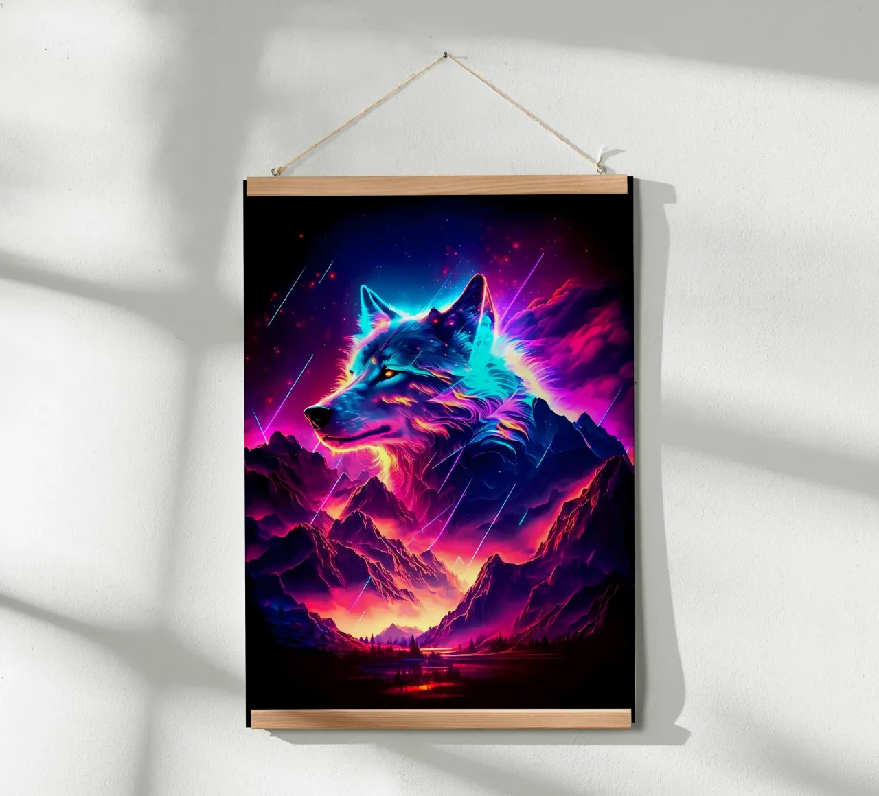 Animale lupo carta hahnemühle da Pierre Walton