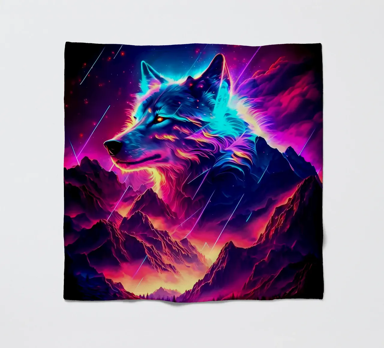 Animale lupo coperta in pile da Pierre Walton