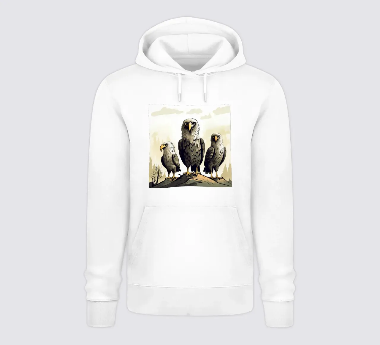 Gang di aquile retrò felpa con cappuccio da Funny Animals