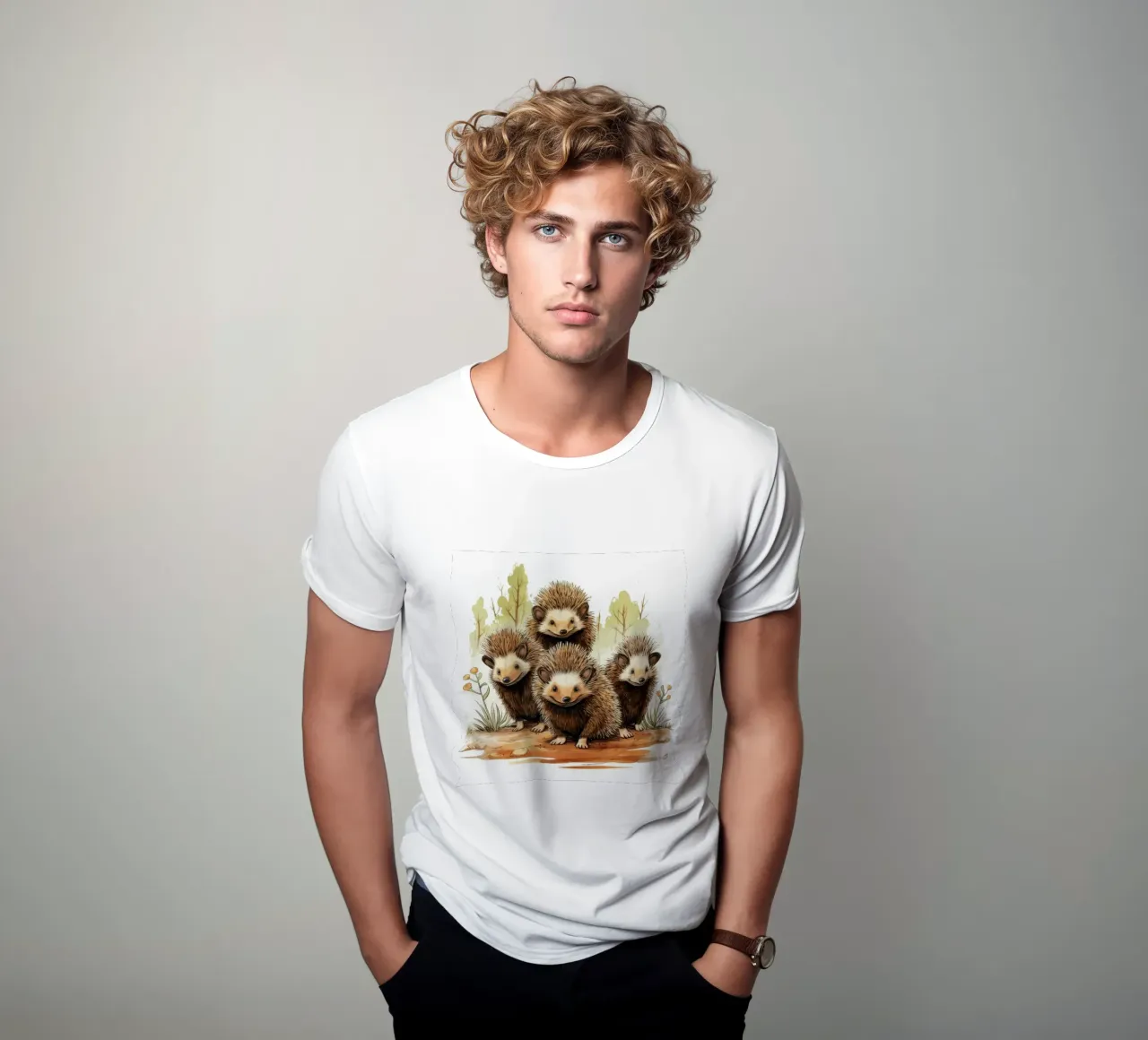 Banda di Echidna retrò t-shirt da Funny Animals