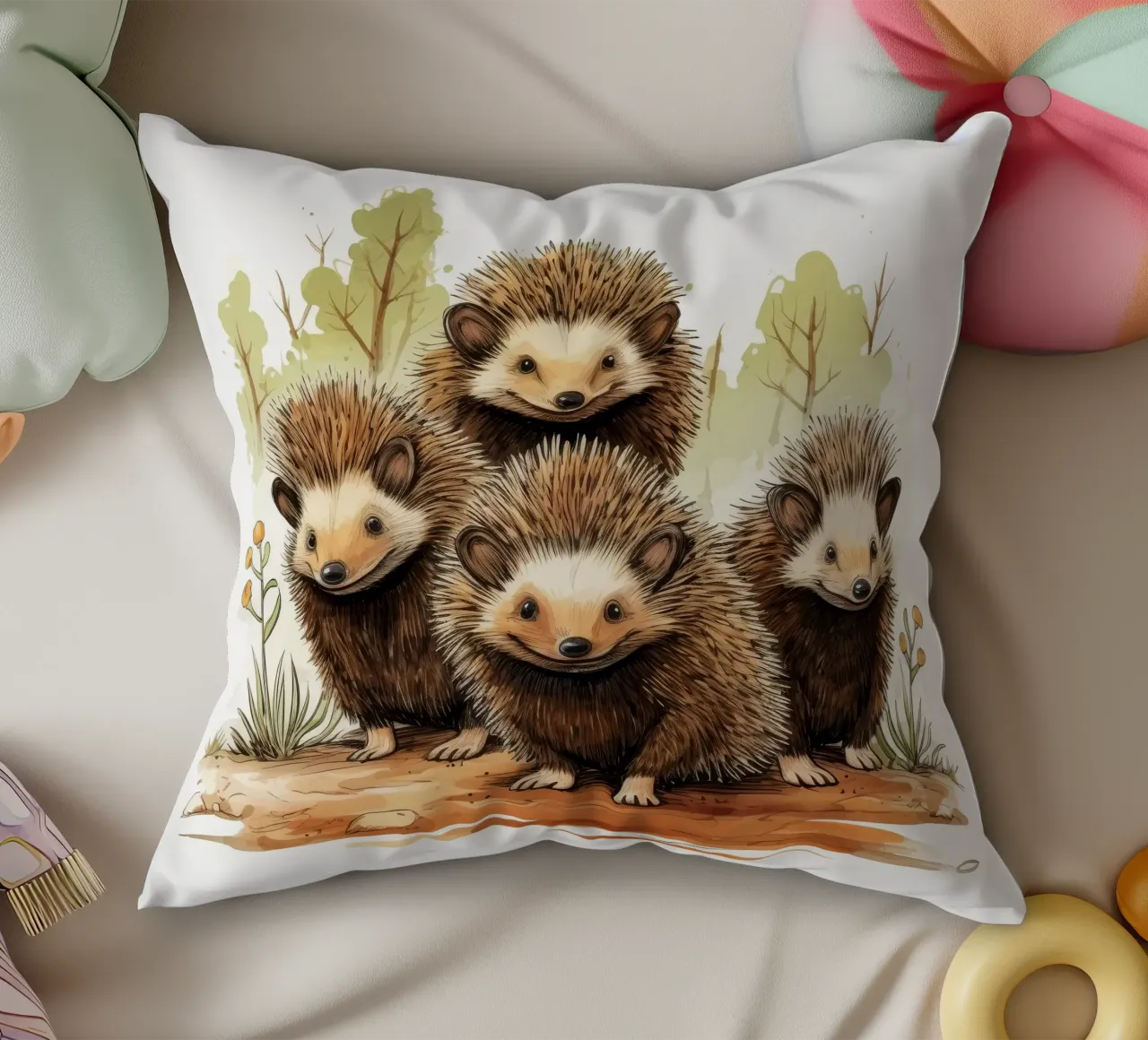 Banda di Echidna retrò cuscino da Funny Animals