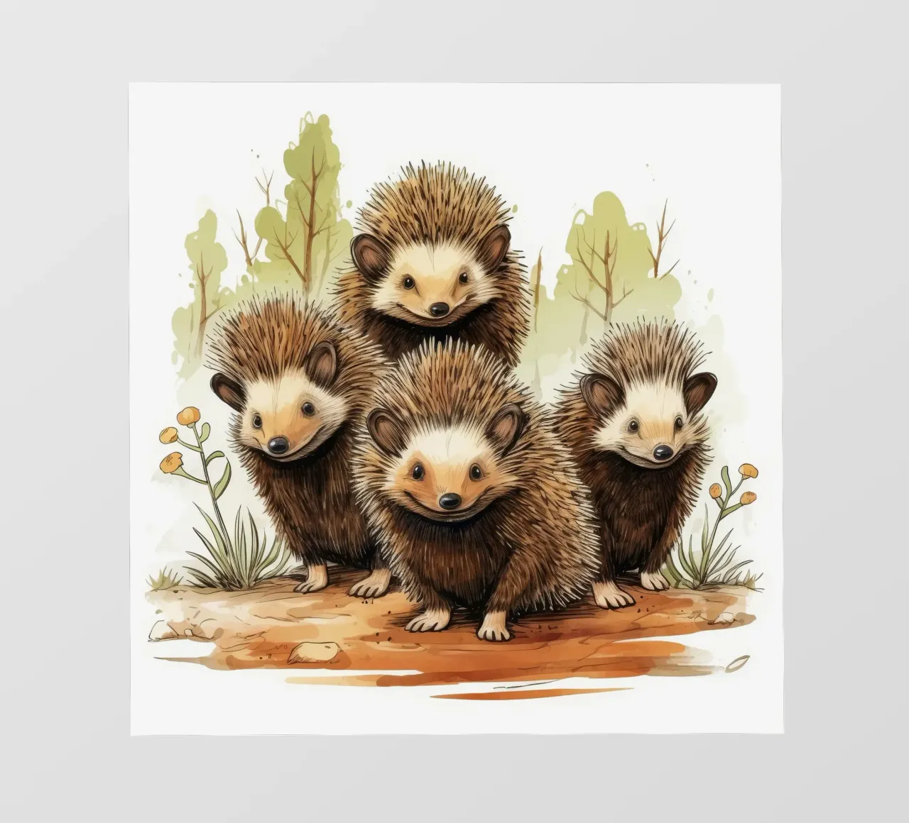 Banda di Echidna retrò pellicola backlit da Funny Animals
