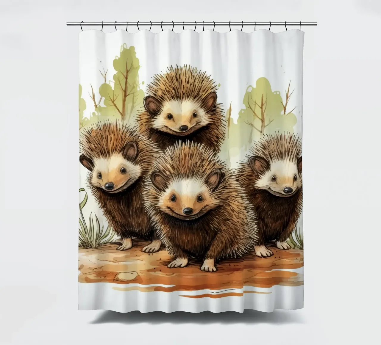 Banda di Echidna retrò tenda da doccia da Funny Animals