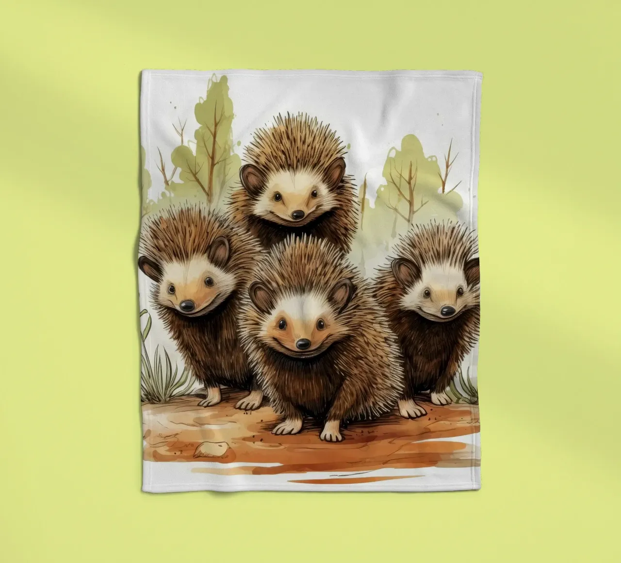 Banda di Echidna retrò coperta in pile da Funny Animals