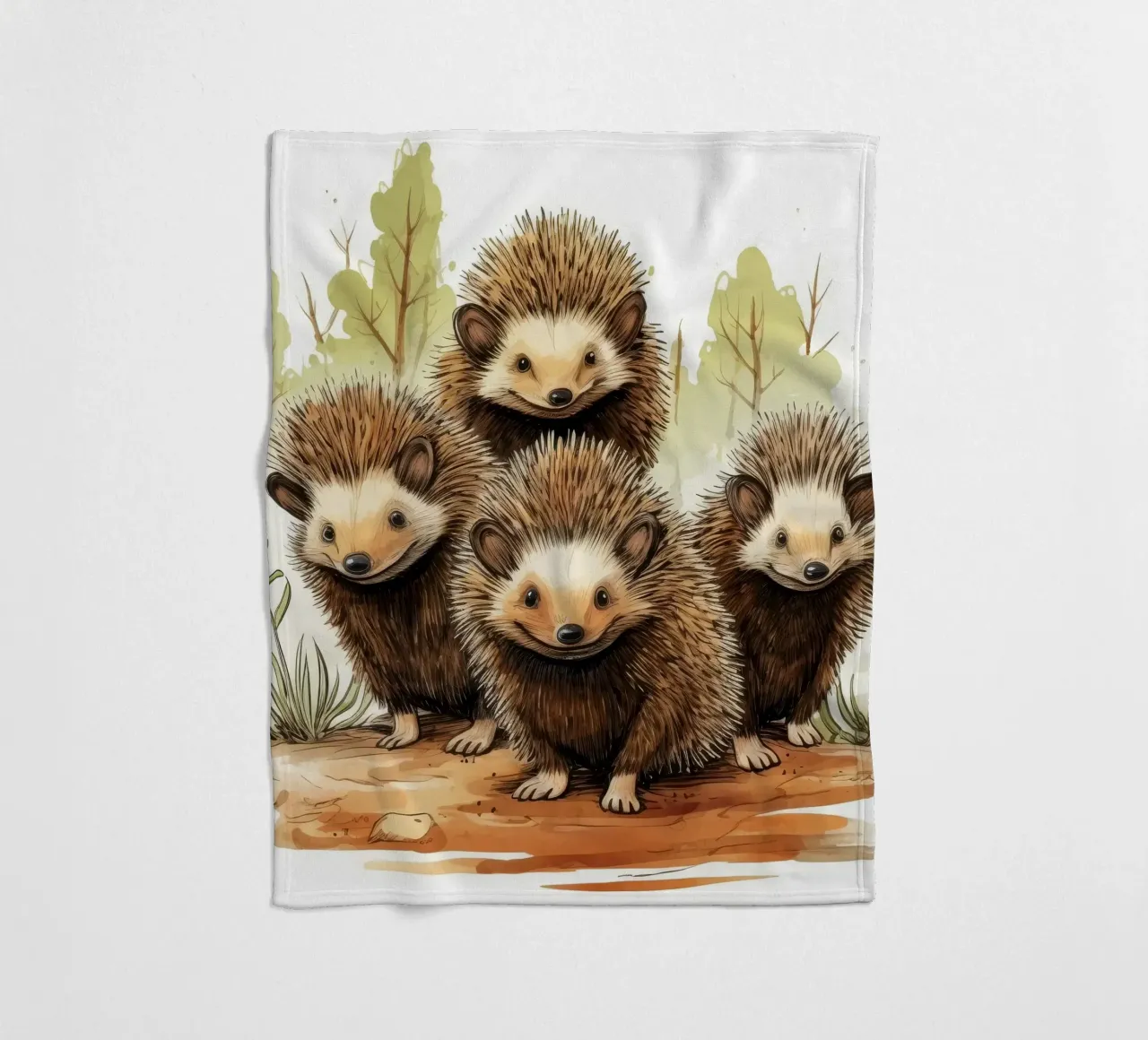 Banda di Echidna retrò coperta in pile da Funny Animals